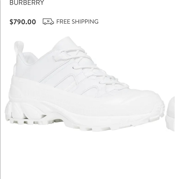 LIKE Brand New ALL WHITE BURBERRY SHOES WORN twice - Picture 1 of 2